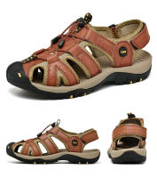 Sandalias de verano para hombre, nuevas sandalias de cuero genuino, zapatos de cuero transpirables para hombre, sandalias de playa, sandalias suaves de marca para exteriores para hombre, sandalias romanas - details 23
