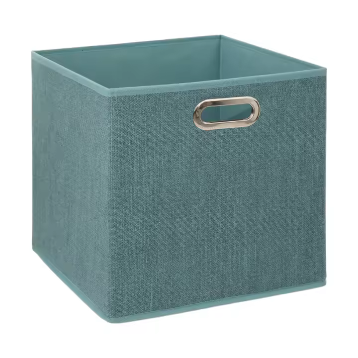 Caja de almacenamiento de tela - Cesta organizadora plegable -Azul Petrol - 5 FIVE - Varios Tamaños - 1