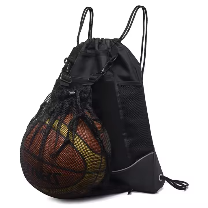 Mochila de baloncesto de gran capacidad bolsa de deportes al aire libre bolsa de viaje bolsa de ciclismo bolsa de casco bolsa de malla oculta - 1