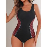 Traje de Baño de Una Pieza para Mujer Ouwu Traje de Baño Cerrado con Levantamiento Ropa de Playa - details 3