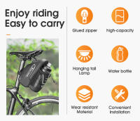 WEST BIKING-bolsa para SILLÍN de bicicleta, accesorio impermeable con bolsillo para botella de agua, para ciclismo de montaña o carretera - details 1