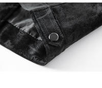 Otoño Invierno Casual chaqueta de cuero para hombres moda al aire libre versátil solapa Tops nuevo confort mantener caliente abrigos con estampado a prueba de viento hombres - details 9