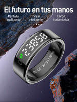 Anillo inteligente SANLEPUS con pantalla OLED: rastrea pasos, frecuencia cardíaca, calorías, sueño y estrés las 24 horas, los 7 días de la semana |   Resistencia al agua hasta 5 ATM |   Carga inalámbrica + aplicación QRing para iOS/Android - details 0