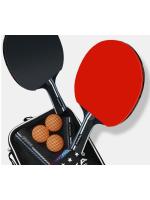 Raqueta de tenis de mesa, juego de alta elasticidad, raqueta horizontal, 2 raquetas, 3 pelotas, entrenamiento para estudiantes principiantes - details 11