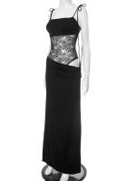 Nuevo Modelo Vestidos Elegantes con Recortes para Mujer, Sexy con Tirantes Finos, Vestido de Fiesta de Vacaciones con Parches, Verano 2025 sin Espalda - details 27