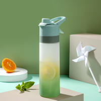 Botella de agua deportiva con pulverizador, sin BPA, a prueba de fugas, 2 en 1, con dibujo para niños y adultos - details 2