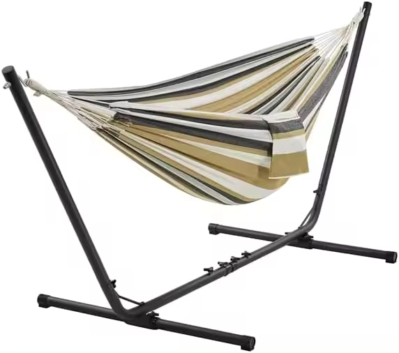 Hamaca Ajustable con Soporte 310/320/330*101*101,5cm Carga de 200kg Para Jardín Patio - 1