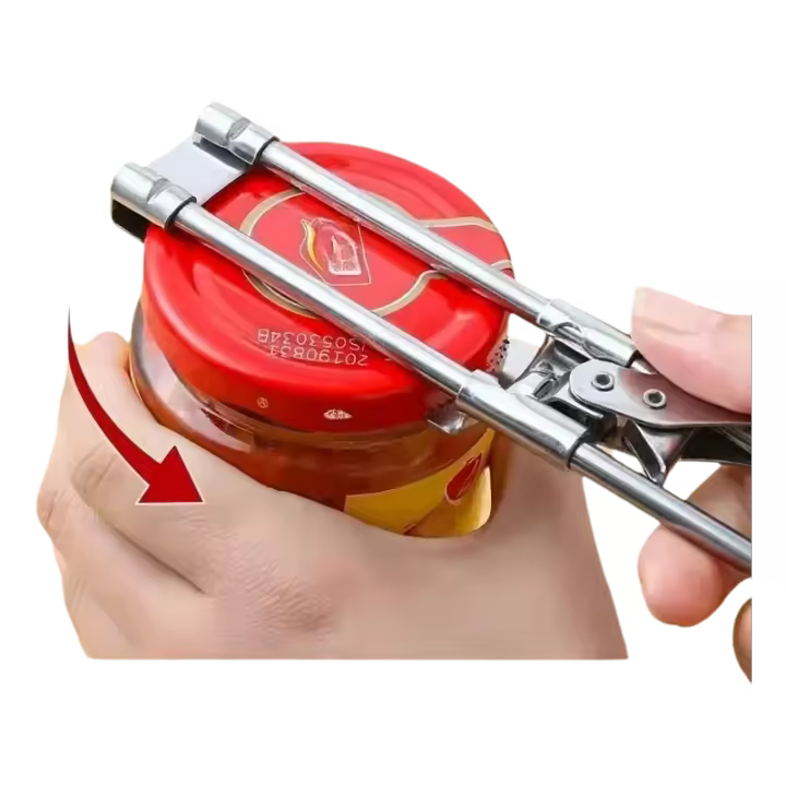 Ajustable Multifunción Abrebotellas De Acero Inoxidable Desabrochador De Tapas Para Latas Y Botellas Herramienta De Cocina - 1