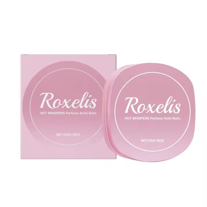 Crema Sólida de Bolsillo Portátil con Ligera Fragancia, Elegante, Refrescante, Sedosa, Rosa - 1