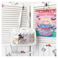 Bolso de bebé transparente suave para niña estudiante, bolso de hombro pequeño, bolso cuadrado, bolso de mensajero bidimensional - details 39