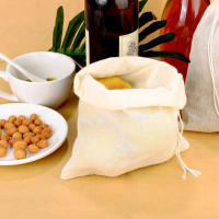 Bolsas grandes de muselina de algodón con cordón, bolsas de té para fermentación, 8X12 pulgadas, 20 unidades - details 5