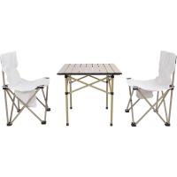 Mesa de campamento, conjunto de equipo, mesa cuadrada de aluminio plegable con rodillo para huevos, para caminar al aire libre y acampar al aire libre. - details 0