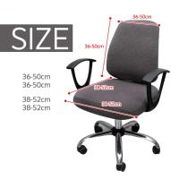Funda para silla gruesa y sólida para ordenador de oficina, funda de asiento dividida de, funda Universal para sillón antipolvo para oficina - details 1