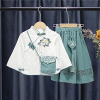 Hanfu, conjunto de otoño, vestido de princesa para bebé, disfraz antiguo chino para niñas, estilo Tang de la República de China, ropa para niños - details 1