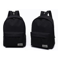 Mochila de lona de Color sólido para hombre, resistente al desgaste, Simple, a la moda, para estudiantes - details 5