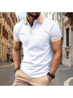 Polo de verano 2025, camisa de color a juego con botones para hombre, polo deportivo, polo de manga corta. - details 8