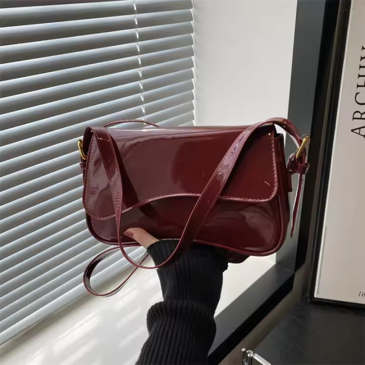 Bolso de Hombro con Hebilla Magnética de Estilo Nuevo Bolso Cruzado de Moda para Mujeres - 1