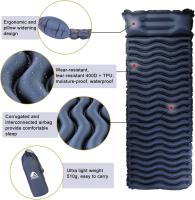 Colchón Inflable Portátil Esterilla Ligero, Resistente, Ideal para Acampar, Viajar a la Playa - details 8