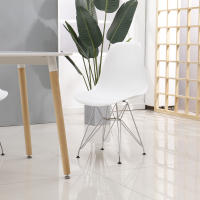 Juego de sillas medievales de plástico con patas de Metal para cocina, comedor, sala de estar, restaurante, 4 unidades - details 0