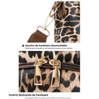 2025 nueva tendencia de moda mochila con estampado de leopardo simple mochila antirrobo de gran capacidad de viaje versátil informal para mujer - details 10