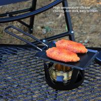 Sartén Mini de Hierro BOPORO para Huevos Revueltos Portátil Ideal para Camping y Parrillas con Asa Antideslizante para Barbacoas y Parrillas de Camping - details 4