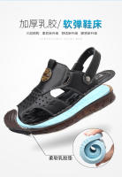 Sandalias de Hombre de Cuero de Vaca Zapatos de Playa Antideslizantes para el Verano - details 4