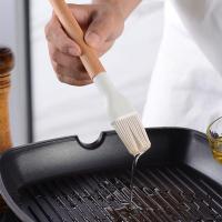 Utensilios de cocina blancos, mango de madera multifuncional, herramienta de silicona - details 5