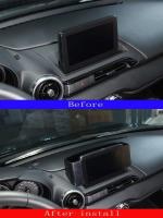 Para Mazda MX-5 2016-2023 ABS negro control central de coche pantalla de navegación caja de almacenamiento trasera bandeja de teléfono móvil accesorios interiores - details 0