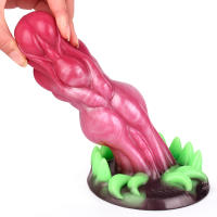 Juguetes sexuales, silicona líquida base luminosa monstruo consolador músculo femenino masturbador suave anal plug juguetes sexuales grandes - details 13