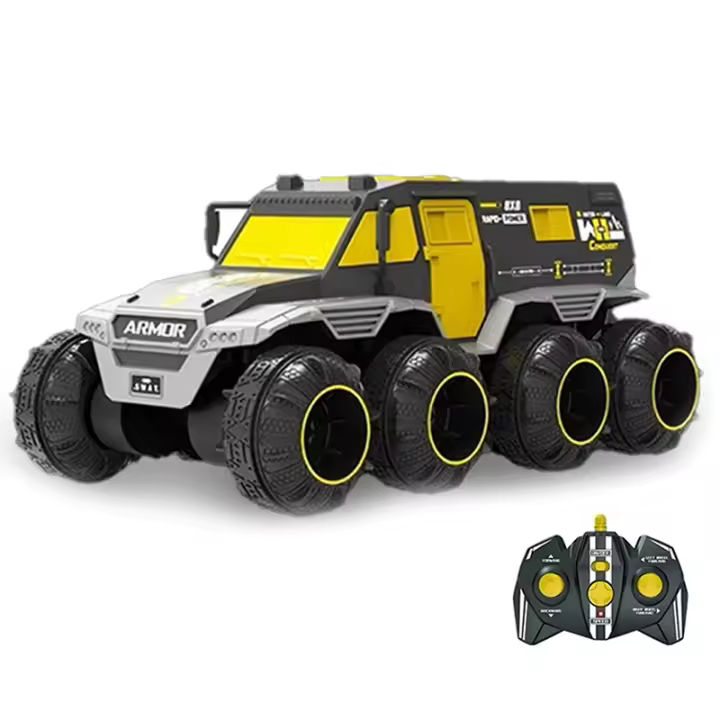 Coches anfibios RC 8WD, camión de Control remoto de 2,4G, vehículos blindados impermeables todoterreno, regalos para el Día de los niños, juguetes para niños - 1