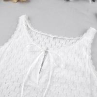 Camisón de Seda-Algodón para Mujer Verano 2025 Pantalones Cortos con Tirantes - details 6