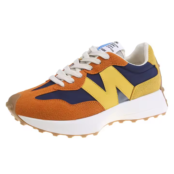 2025 Primavera y otoño Zapatos de mujer Suela gruesa Zapatillas transpirables Zapatos de cordones al e libre - 1