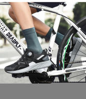 Professional MTB Cycling Shoes Men Flat Leather Breathable Dual Use Leisure Outdoor Self-locking Mountain Bicycle Sneakers - details 4