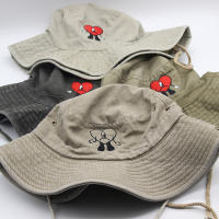 Sombrero de Pescador de Conejo Bordado de Algodón Sombrero de Sol Plegable para Verano para Hombres y Mujeres Gorra Deportiva y al Aire Libre - details 6