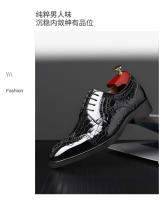 Brock en relieve oxfords zapatos de cuero para hombre - details 9