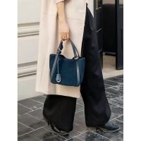 Bolso de Tote Mate Azul Vintage-Inspired Cruzado Chic con Correa Desmontable - details 3