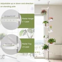 Soporte de 7 Niveles para Plantas Interiores Decorativo de Metal para Macetas - details 2
