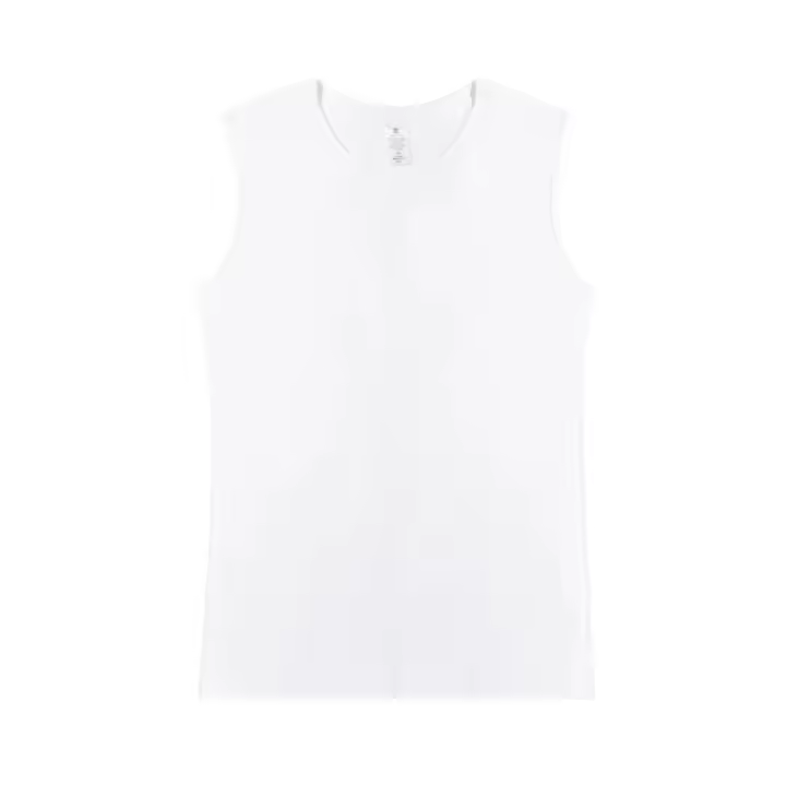 Chaleco de algodón puro pesado de estilo americano para hombre, ropa de verano para exteriores, camiseta sin mangas de Color sólido, baloncesto, Fitness, deporte Shou - 1