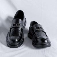 Zapatos de cuero antideslizantes y transpirables del estilo de los hombres del pie de la cala, zapatos casuales de suela gruesa para los hombres - details 6