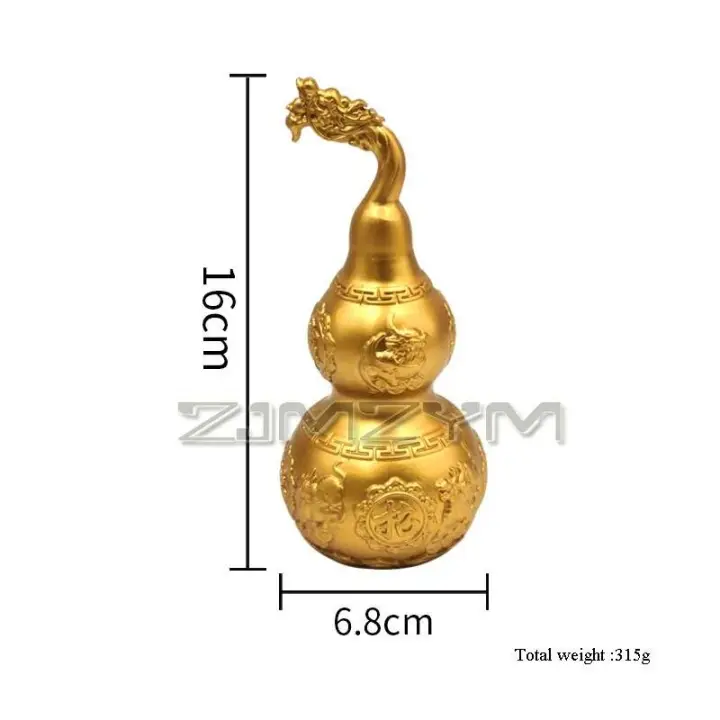 Grifo de latón Zhaocai Nafu cobre u calabaza decoración hogar Oficina adorno cultural y creativo - 1