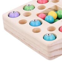 Juego de Pesca Magnético de Madera Excitat 3 en 1 Juguetes para Niños 10 Piezas y 10 Bolas Rompecabezas - details 2