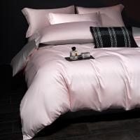 Elegante Juego de Ropa de Cama de Algodón Egipcio Antibacteriano 5A Diseño Sólido de Algodón de Alta Cuenta Tamaño de Reina Ropa de Cama de Algodón Plano - details 2