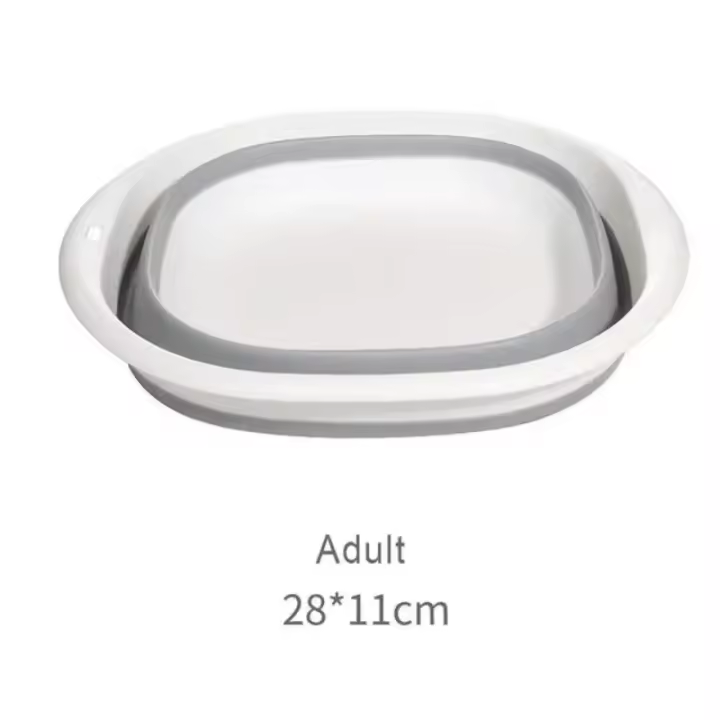 Lavabo plegable de plástico portátil, lavabo de lavandería, lavabo de vegetales de cocina, baño, accesorios de cocina - 1
