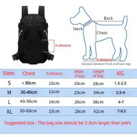 Mochila Transportadora Portátil para Perros y Mascotas Transpirable, Hombros Dobles, Bolsa Frontal de Malla para Perros y Gatos al Aire Libre - details 0