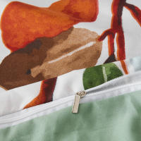 Juego de Ropa de Cama Moderno Botánico Funda Edredon de Poliéster Suave Patrón de Ramas y Hojas - details 3