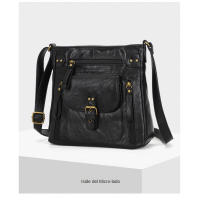 Bolso cuadrado pequeño retro de hombro vertical de moda para mujer, bolso cruzado casual, - details 7