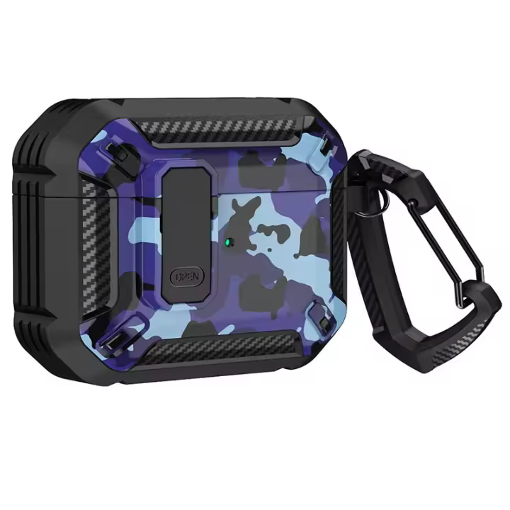 Funda de bloqueo seguro con interruptor automático para AirPods Pro2 Pro 2 2ª generación, cubierta USB C para AirPods 3, 3, 2, 1 Pro, fundas para auriculares - 1