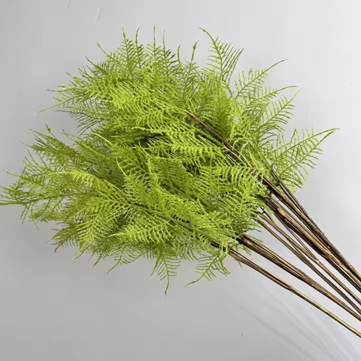 Ramas de plantas de helecho artificiales realistas, tacto Real, elegante vegetación Artificial, hierba de helecho, plantas falsas hechas a mano - 1