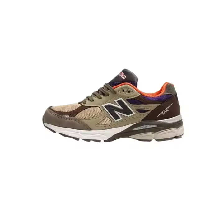 Auténticas zapatillas Leten NB 990 V3 marrón M990BT3 para hombre y mujer - 1