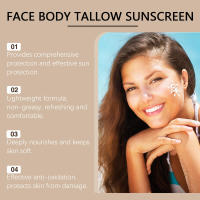 La crema protectora de grasa de vaca Zephoco tiene una textura refrescante y no grasa, que proporciona un cuidado hidratante para la piel y los rayos UV. - details 2